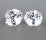 Пара бесцветных цирконов высокой чистоты 3,47 карата