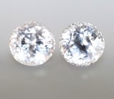 Пара чистейших бесцветных цирконов 3,06 карата