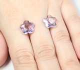 Пара аметистов авторской огранки 9,26 карата