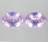 Пара чистейших лавандовых аметистов 12,21 карата