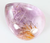 Брошь с аметрином с гетитом 37,77 карата, рутиловым кварцем 56,47 карата и лейкосапфирами Серебро 925