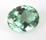 Голубовато-зеленый "неоновый" апатит высокой чистоты 3,01 карата