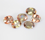 Набор из 6 андалузитов 2,29 карата