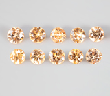 Набор из 10 спессартинов гранатов 1,65 карата