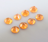 Набор из 8 спессартинов гранатов 1,42 карата