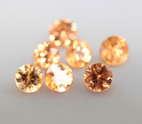 Набор из 7 спессартинов гранатов 1,32 карата