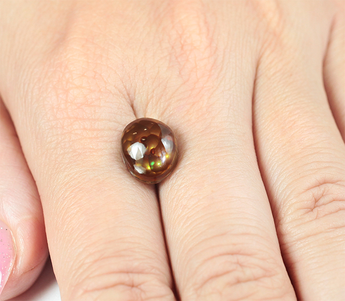 Мексиканский огненный агат 4,43 карата