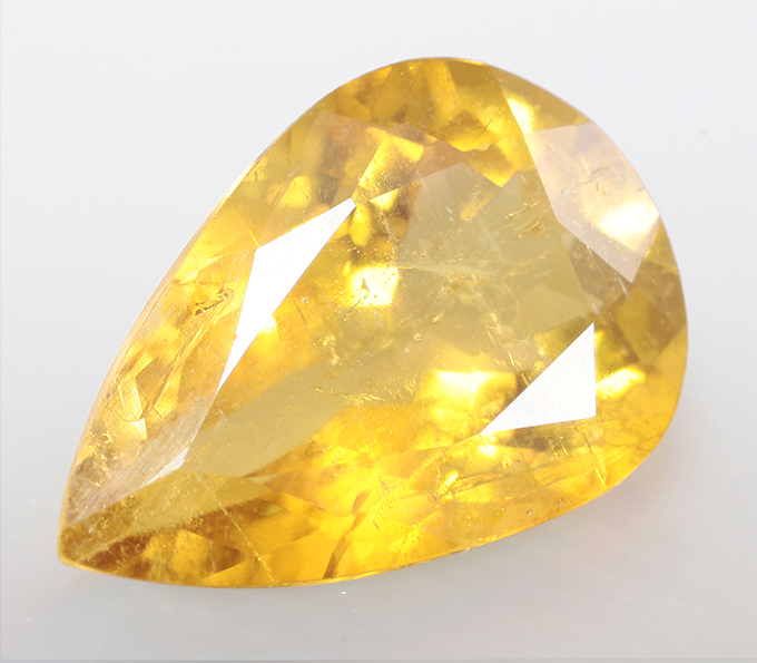 Редкий ярко-желтый турмалин 2,19 карата