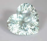 Чистейший крупный платиново-зеленый аметист лазерной огранки 25,66 карата