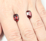 Пара пиропов гранатов 6,52 карата