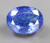Крупный насыщенный ярко-синий танзанит 10,27 карата