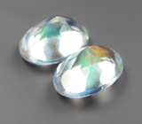 Пара ограненных лунных камней 1,52 карата