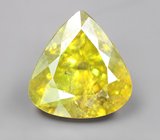 Крупный зелено-желтый сфен 5,78 карата