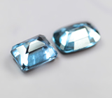 Две редких синих шпинели 1 карат