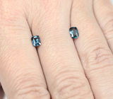 Две редких синих шпинели 1 карат