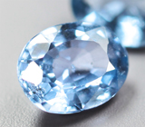 Редкая пара синих шпинелей 0,93 карата