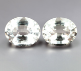 Пара пастельно-желтых гелиодоров высокой чистоты 5,77 карата