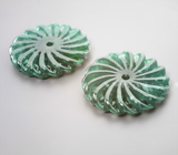 Крупная пара резных нефритов 36,49 карата