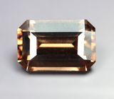 Оранжевато-желтый циркон высокой чистоты 3,4 карата