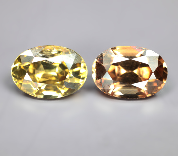 Пара цирконов 4,11 карата