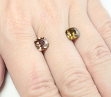 Пара цирконов высокой чистоты 4,7 карата