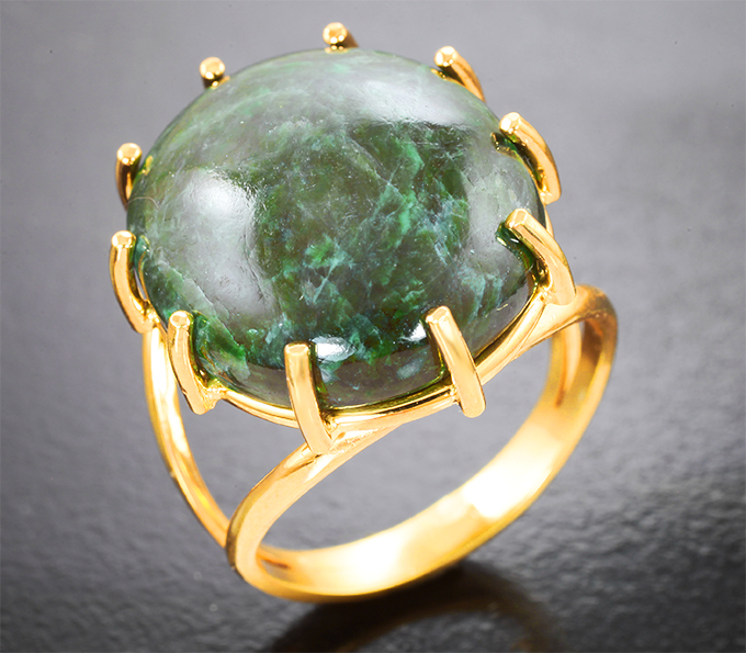 Серебро 925 Кольцо с редким крупным мау-сит-ситом 23,65 карата