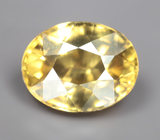 Крупный желтый циркон высокой чистоты 4,09 карата