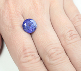 Яркий насыщенный танзанит 6,21 карата