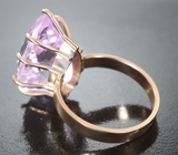 Кольцо с чистейшим кунцитом 18,48 карата Золото