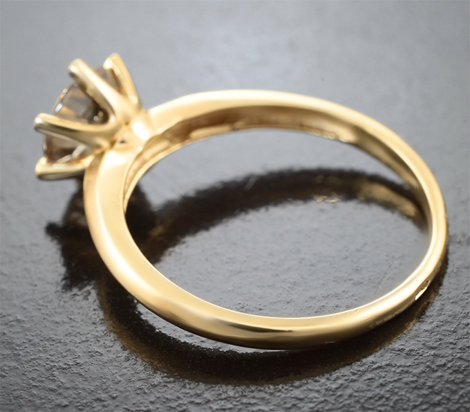 Кольцо с пастельно-желтым цирконом 1,81 карата