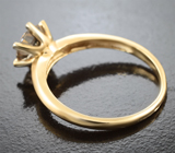 Кольцо с пастельно-желтым цирконом 1,81 карата Золото