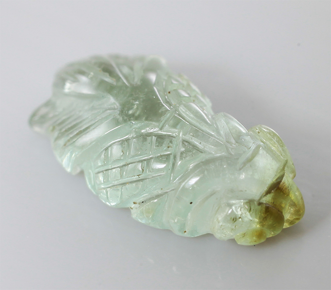 Резной мятно-зеленый турмалин 1,46 карата