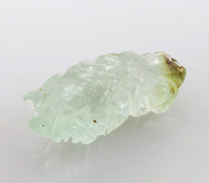 Резной мятно-зеленый турмалин 1,46 карата