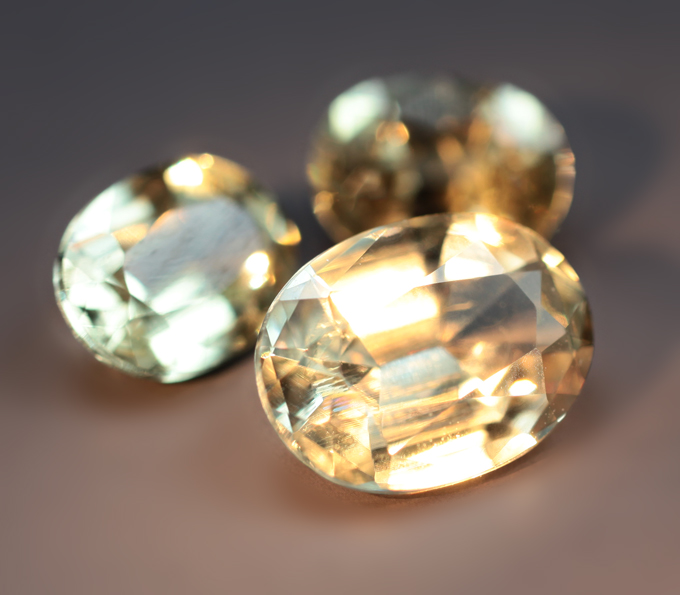 Набор из 3 диаспоров высокой чистоты 2,8 карата