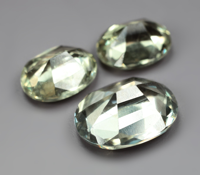 Набор из 3 диаспоров высокой чистоты 2,8 карата