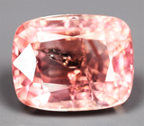 Крупный красновато-оранжевый "неоновый" турмалин 6,01 карата