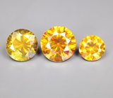 Набор из 3 сфалеритов 4,11 карата