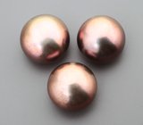 Набор из 3 золотисто-кофейных морских жемчужин 9,17 карата