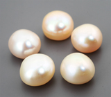 Набор из 5 золотисто-розовых морских жемчужин 14,68 карата