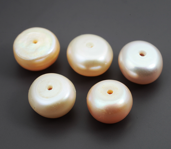 Набор из 5 золотисто-розовых морских жемчужин 14,68 карата