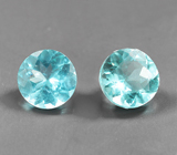 Пара "неоновых" апатитов 1,54 карата