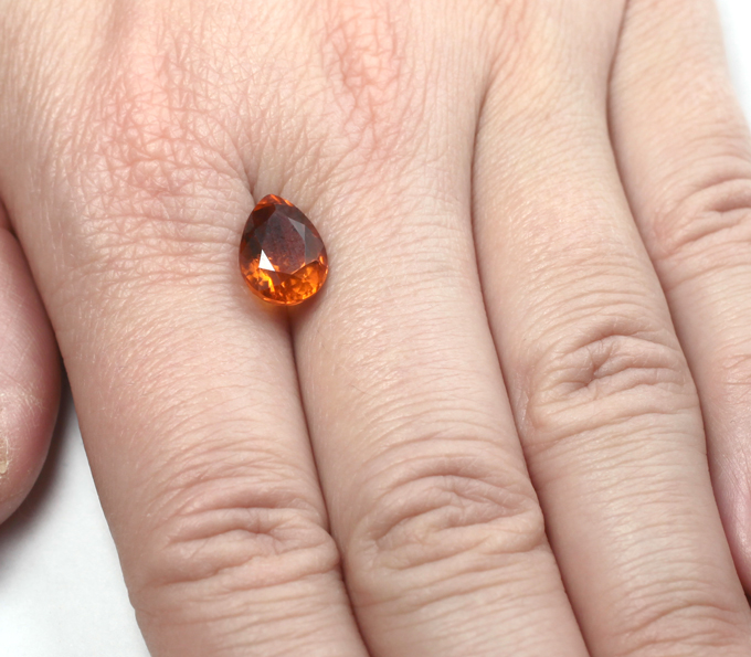 Цитрин мадейра высокой чистоты 3,11 карата