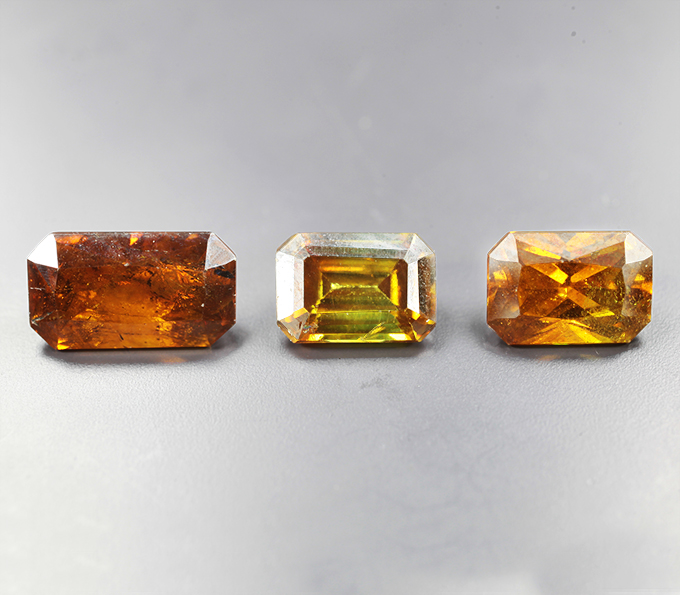 Набор из 3 сфалеритов 3,83 карата