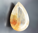 Редкий! Крупный топаз с рутилом 45,73 карата