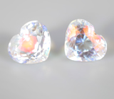 Кольцо с ярко-желтым топазом 5,81 карата и ограненным лунным камнем