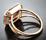 Кольцо с чистейшим крупным цирконом 6,29 карата  Золото