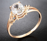 Кольцо с розовато-оранжевым цирконом 3,62 карата