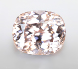 Кольцо с розовато-оранжевым цирконом 3,62 карата