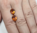 Пара цитринов мадейра высокой чистоты 5,86 карата