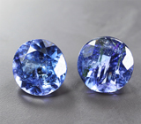 Пара танзанитов 2,59 карата